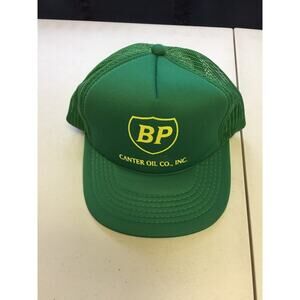 Vintage YoungAn BP Canter Oil Green/Yellow Oil Trucker Hat Men's Cap Snapback